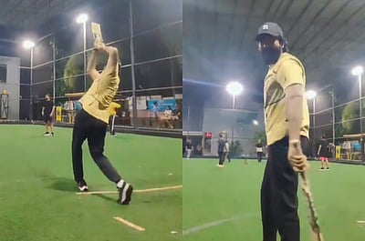 கிரிக்கெட் விளையாடும் சிவகார்த்திகேயன்..! சேவாக் மாதிரி இருக்கிறதா? 